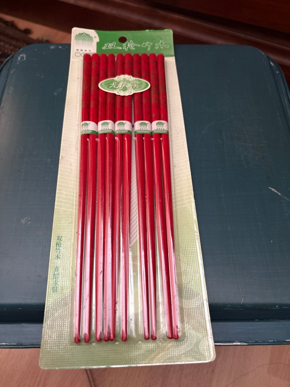 Nieuwe Chinese eetstokjes - 10 paar, rood bamboe, Overige typen, Hout, Nieuw, Ophalen of Verzenden