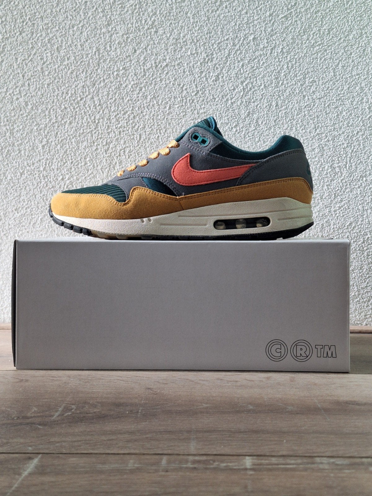 Originele Nike Air Max 1 BY "BRS Inspired" in maat 41, Nike air max, Overige kleuren, Ophalen of Verzenden, Sneakers of Gympen