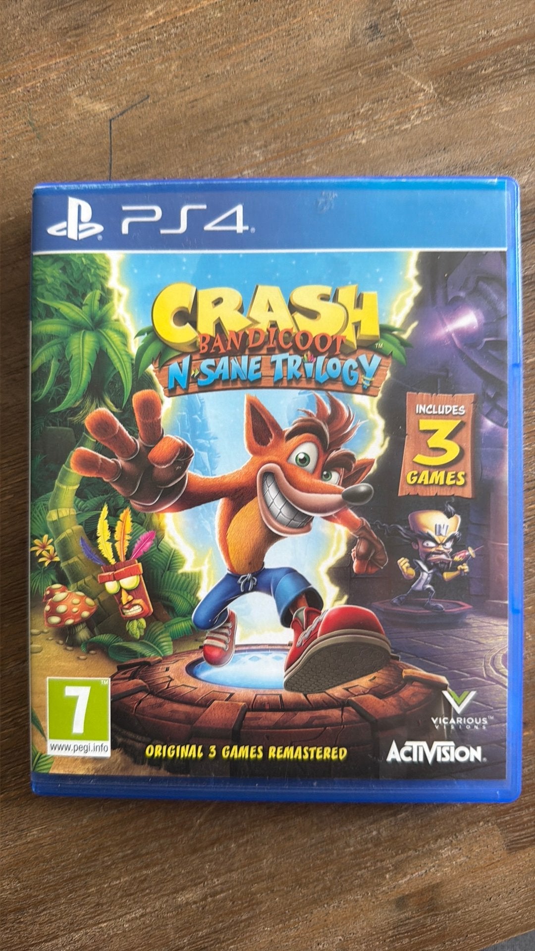 Crash Bandicoot N. Sane Trilogy, PS4, Spelcomputers en Games, 1 speler, Ophalen of Verzenden, Zo goed als nieuw, Platform