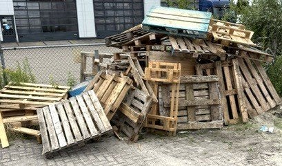 Houten Pallets / Timmerhout  GRATIS af te halen, Ophalen, Gebruikt, 25 tot 50 mm, Pallet