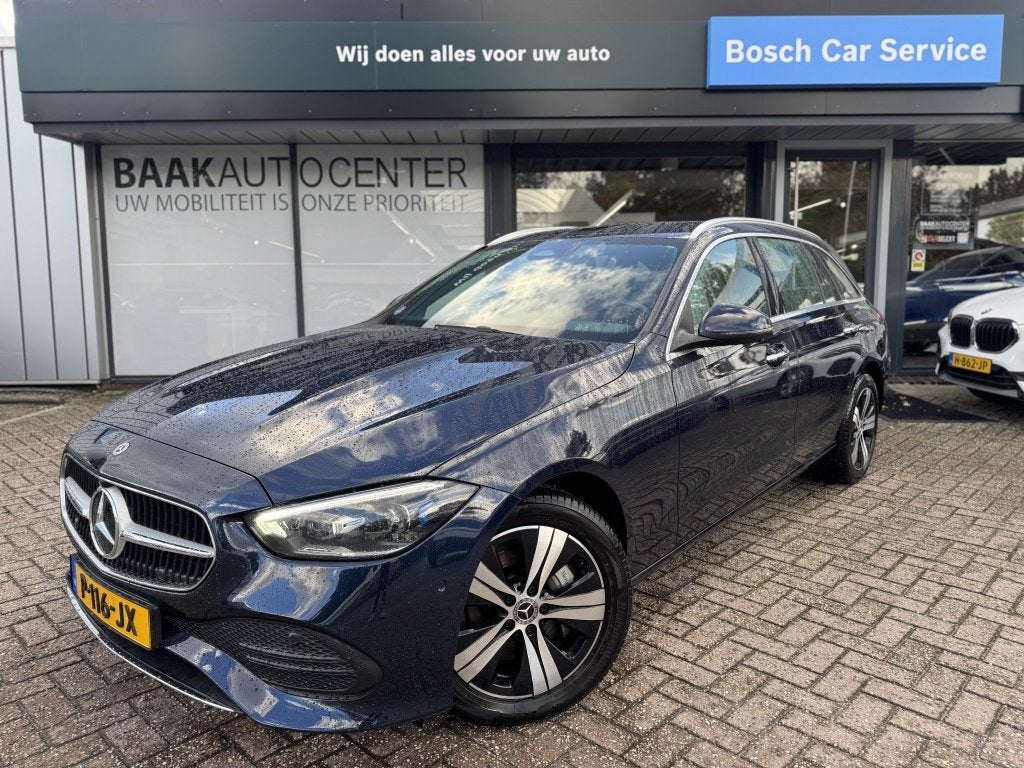 Mercedes-benz C-klasse Estate 300 e Luxury Line | Memory | 3, Auto's, Verwarmde buitenspiegels, Euro 6, 4 cilinders, Blauw