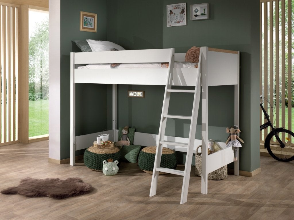London hoogslaper 90x200 - Wit