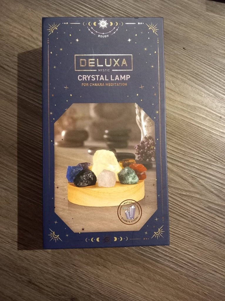 Chakra Deluxa cryslal lamp, Ophalen of Verzenden, Mineraal