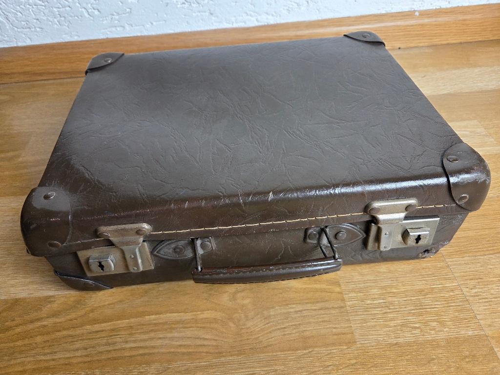 vintage koffertje, Sieraden, Tassen en Uiterlijk, Koffers, Overige materialen, Gebruikt, Minder dan 50 cm, Ophalen of Verzenden