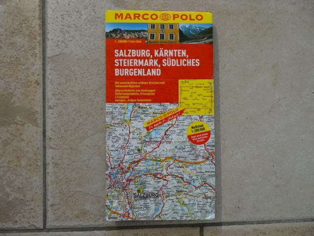 marco polo wegenkaart Salzburg, Karinthie, Stiermarken, Ophalen of Verzenden, Nieuw, 1800 tot 2000, Landkaart