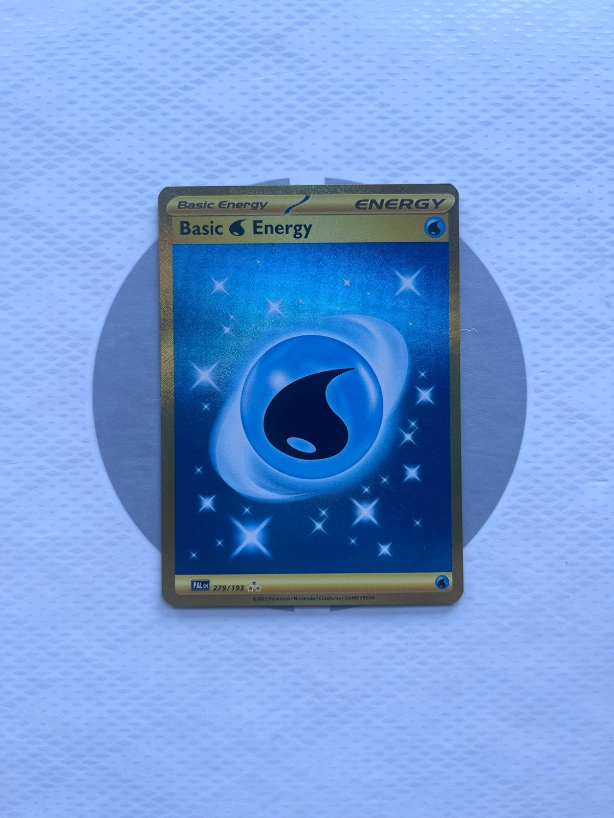 Pokemon Basic Energy Water, Ophalen of Verzenden, Zo goed als nieuw, Losse kaart, Foil