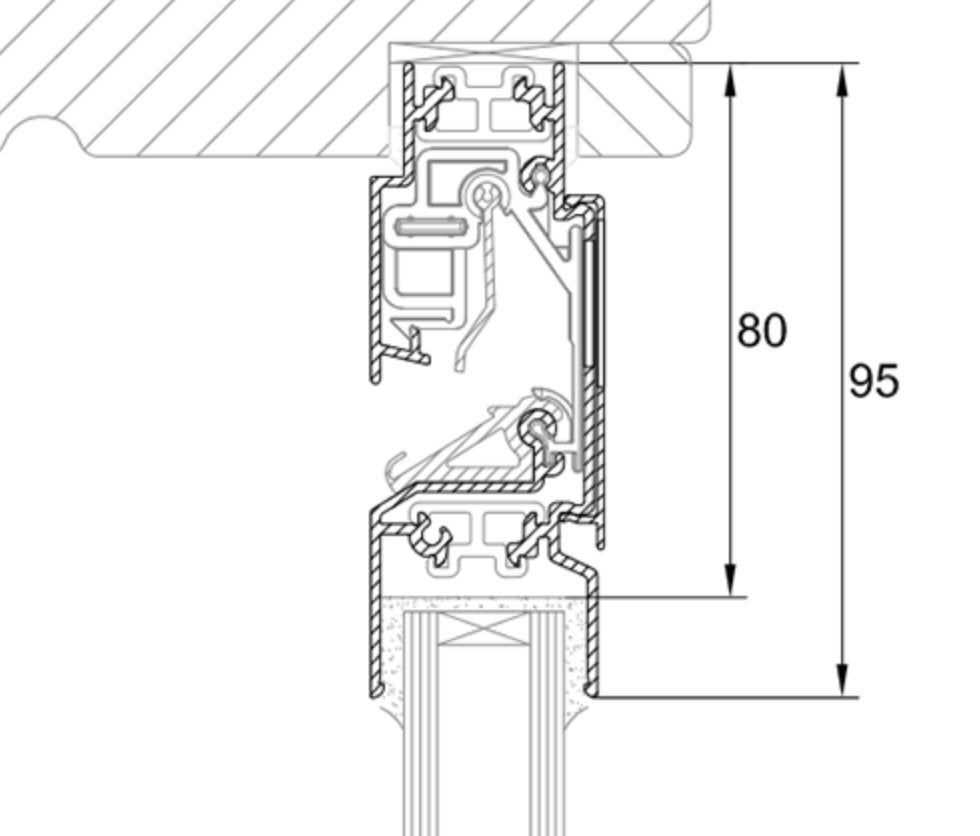 Ducoflat ventilatierooster raam, Doe-het-zelf en Verbouw, Glas en Ramen, Ophalen, Zo goed als nieuw, 80 tot 120 cm, Overige typen