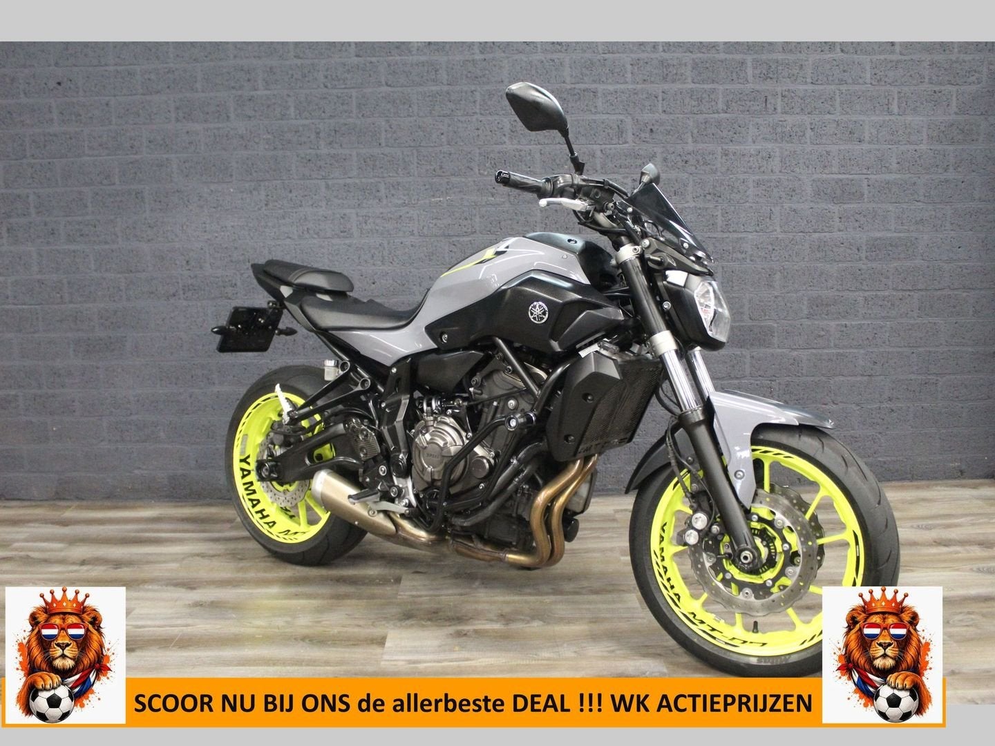 YAMAHA MT 07 ABS (bj 2016) 32,802 km NARDO GREY 35KW A2 gesc, Motoren, 2 cilinders, Bedrijf, Onbekend, YAMAHA