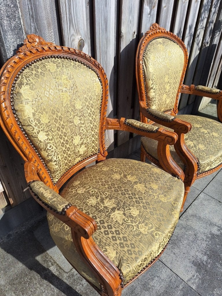 Set Louis XV/Louis XVI fauteuils, Ophalen