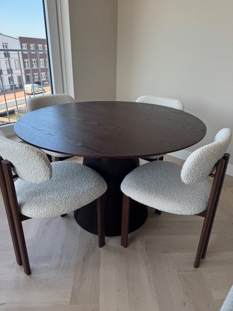 House Nordic ronde eettafel 120cm, Ophalen, Gebruikt, Rond, Vier personen