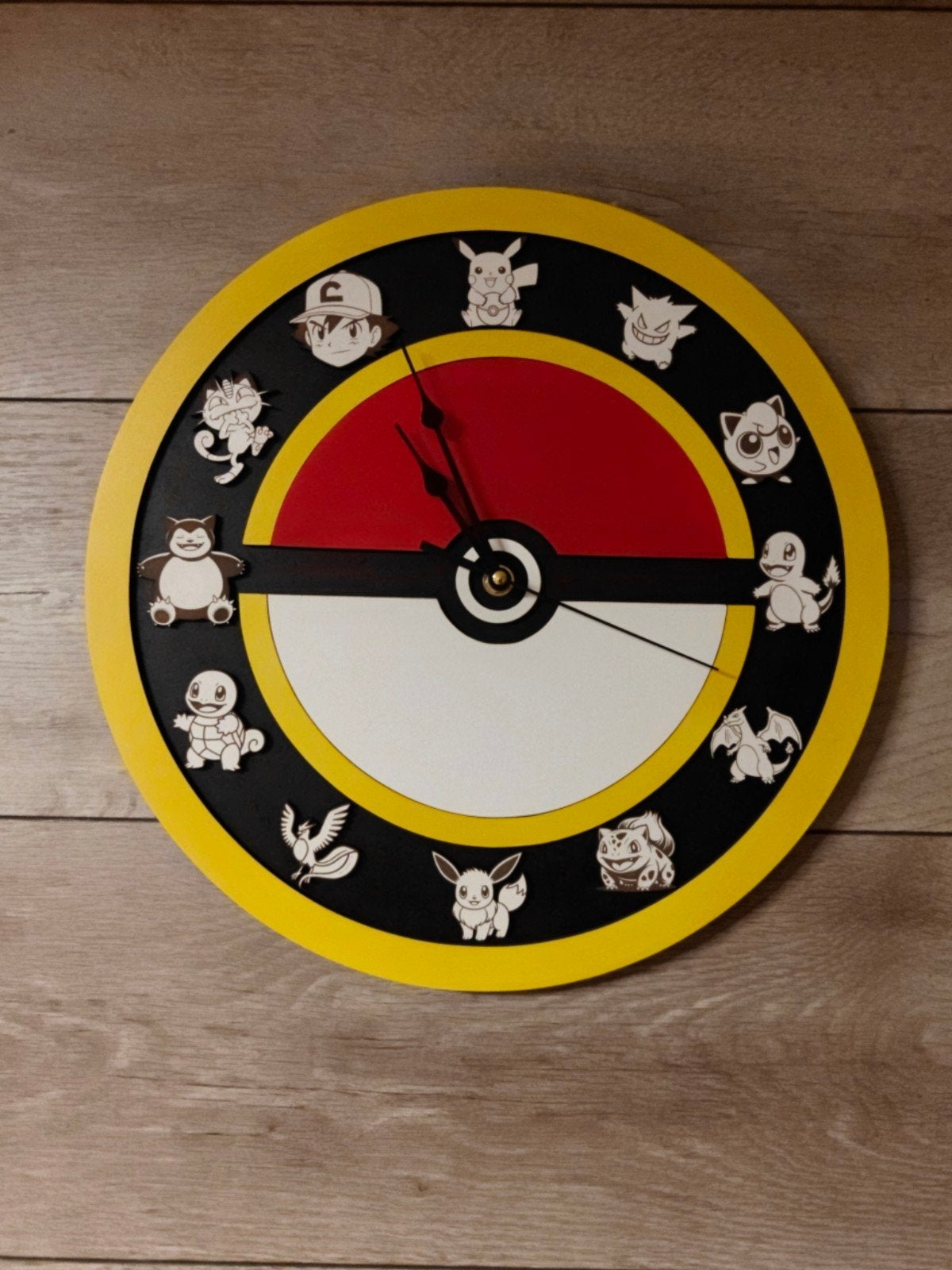 Pokémon klok – retro gaming decoratie, Wandklok, Nieuw, Ophalen of Verzenden, Art deco