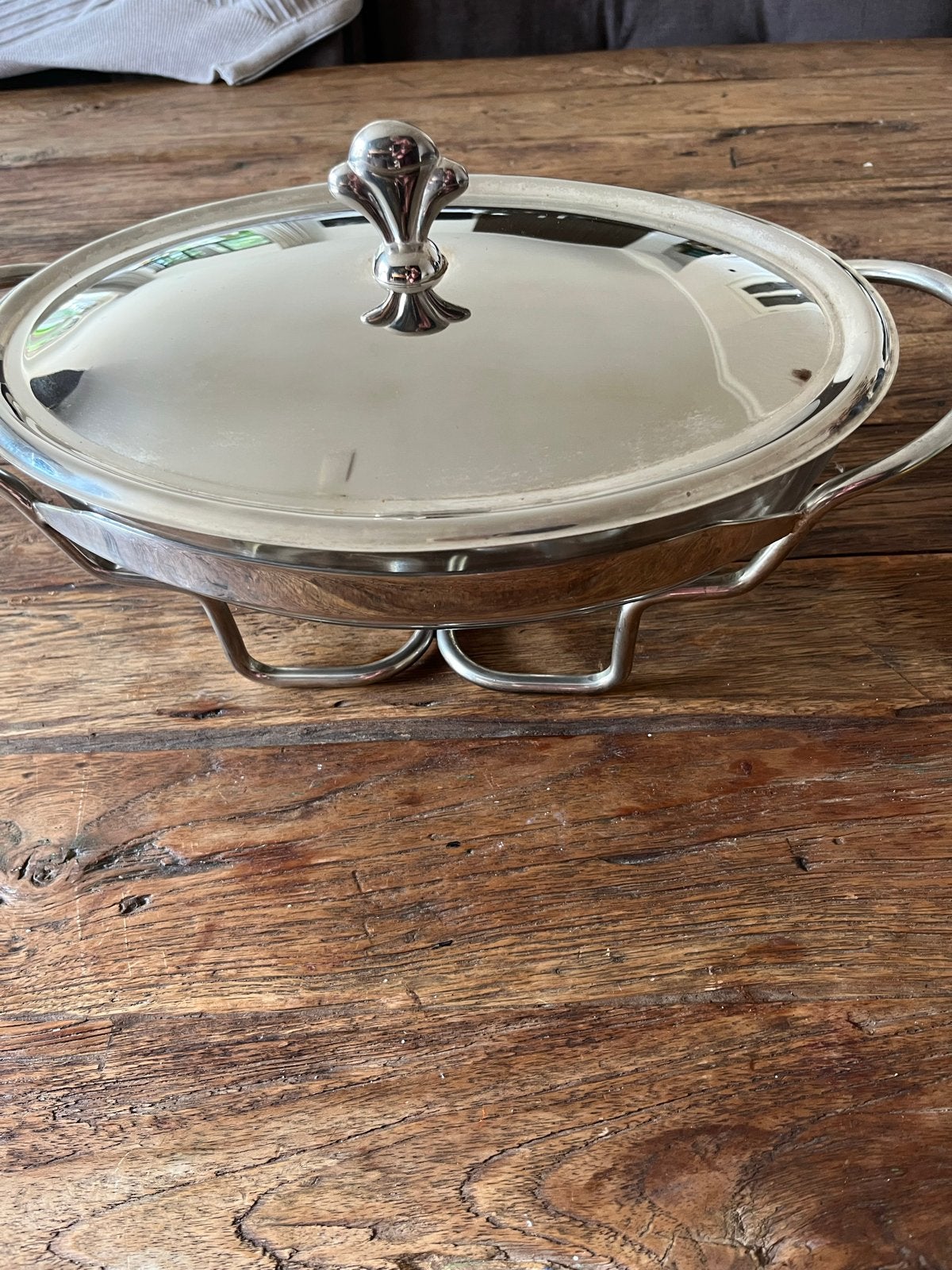 Chafing dish / Warmhoudschaal met theelichtjes, Zilver, Ophalen of Verzenden, Metaal, Overige merken