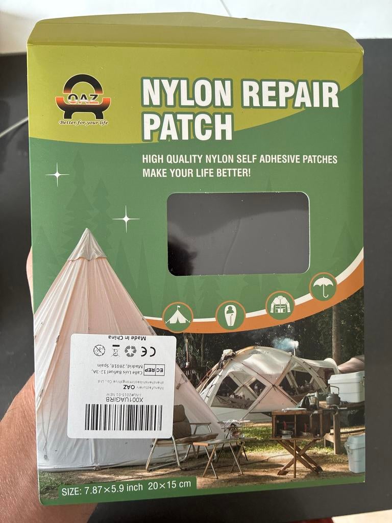 Nylon Reparatie Patch - Zelfklevend voor Tenten & Kleding, Ophalen of Verzenden, Nieuw