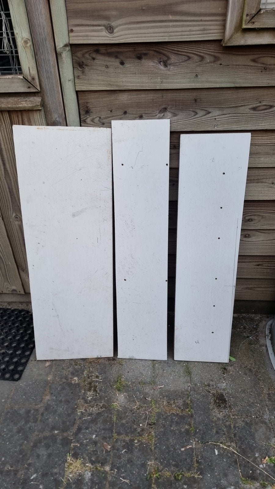 Trespa platen KLEIN (3x) – gebruikte staat – 13 mm, Ophalen, Gebruikt