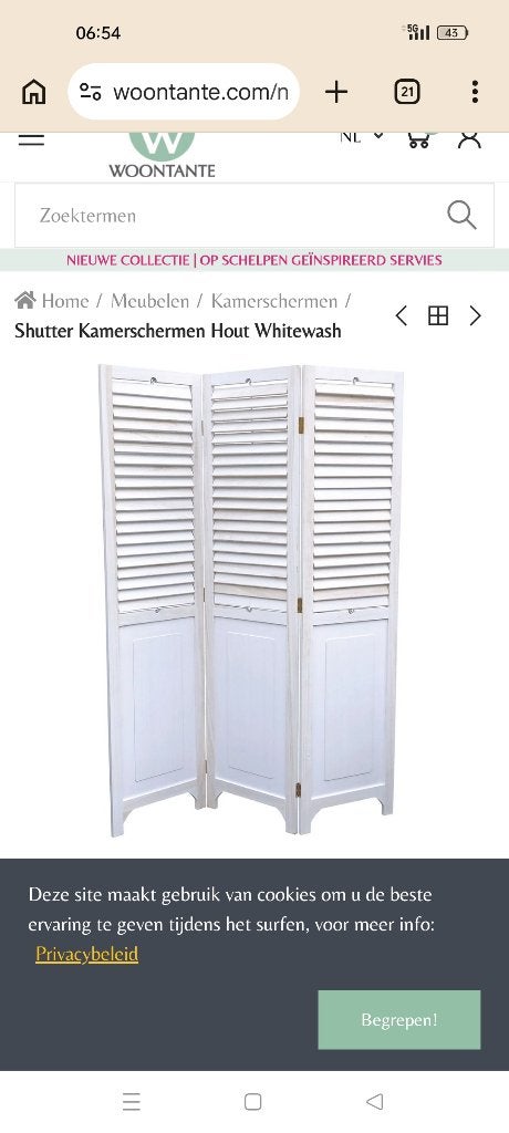 2 x shutter kamerscherm, Ophalen, Zo goed als nieuw