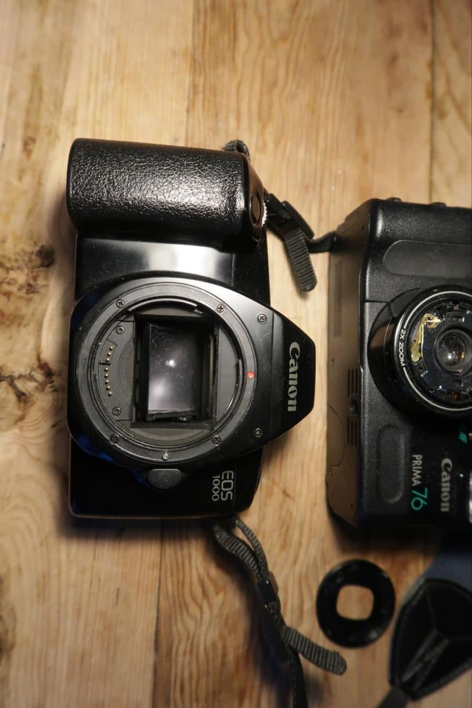 3 defecte camera's: Canon EOS, Canon Prima, Minolta, Audio, Tv en Foto, Fotocamera's Analoog, Ophalen of Verzenden, Niet werkend