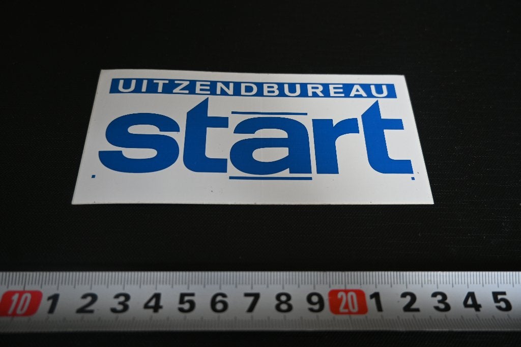 sticker Uitzendbureau START, Verzamelen, Ophalen, Zo goed als nieuw