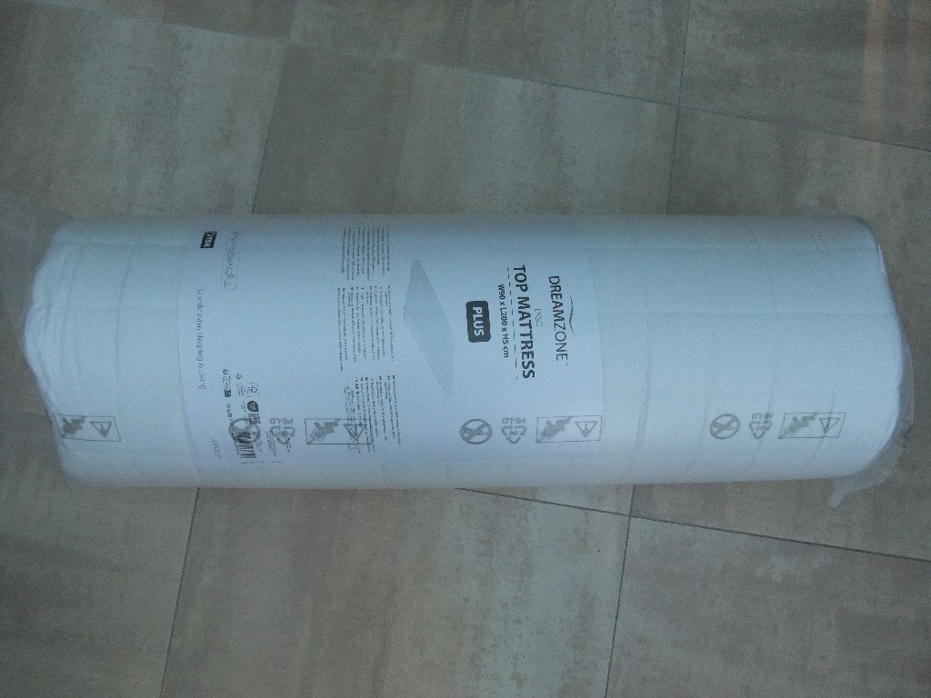 Dreamzone EKSO topmatras 200x90x5 JYSK, Ophalen, 90 cm, Eenpersoons, Nieuw