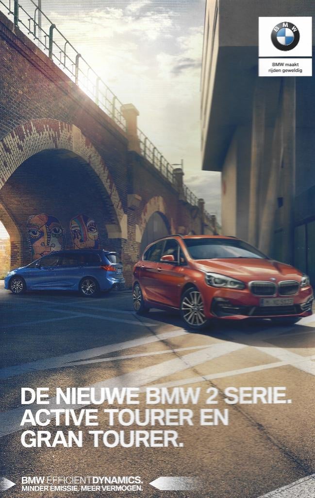 Brochure BMW 2 serie Active Tourer en Gran Tourer 2018, Ophalen of Verzenden, Gelezen, BMW