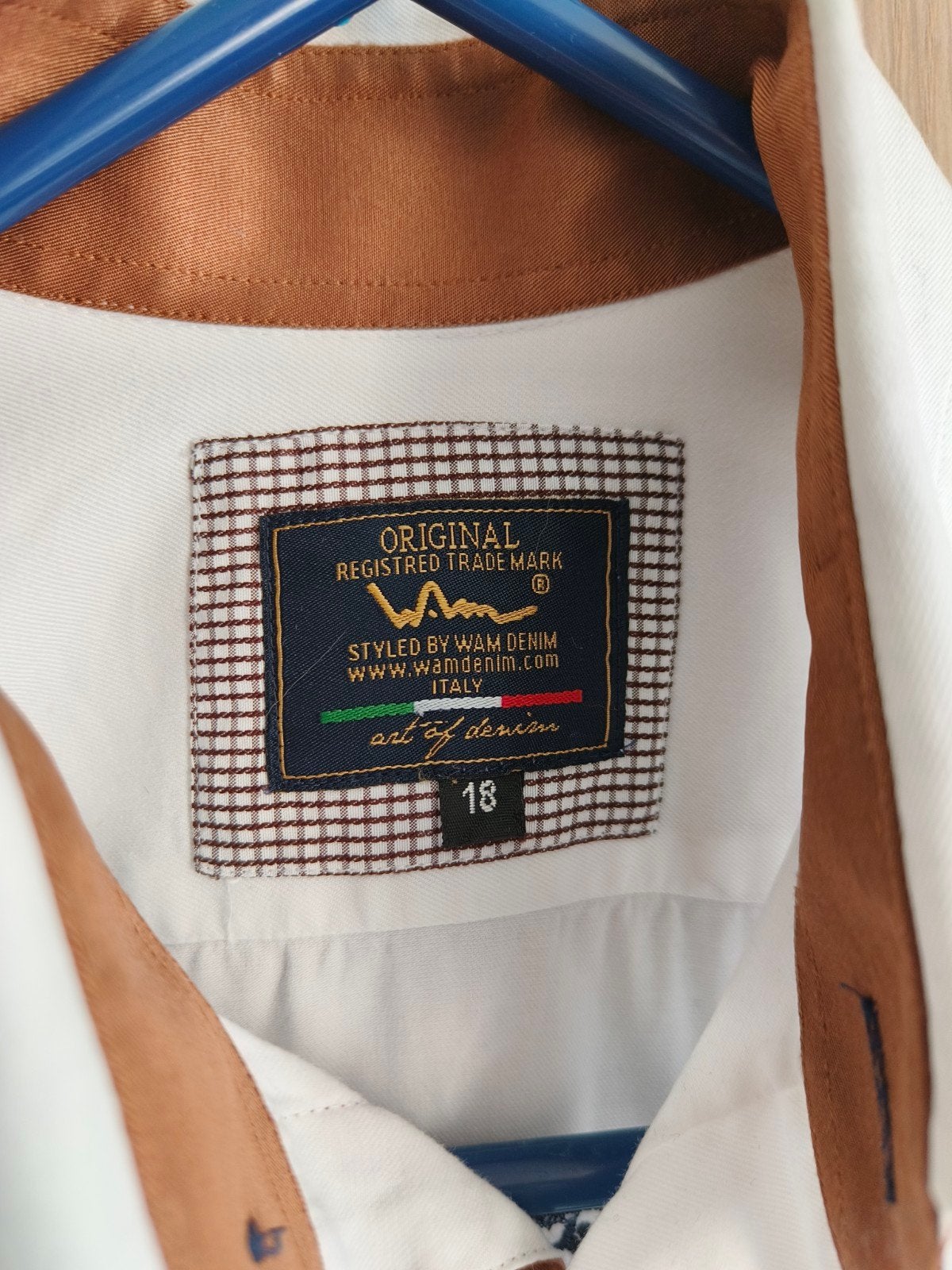 Jongens overhemd met borduursel - W&M Denim, Overhemd of Blouse, Zo goed als nieuw, Jongen, W&M Denim