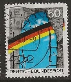 Duitsland 53, vlag, Verzenden, BRD, Gestempeld