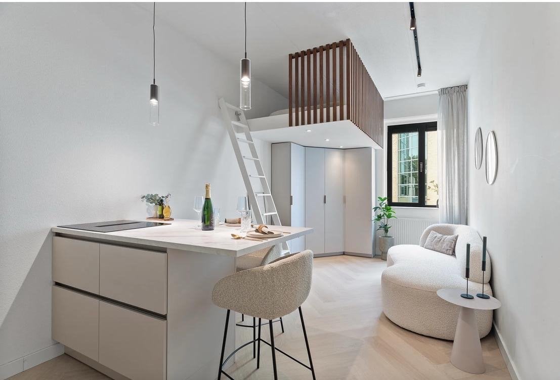 Luxe gemeubilseerde studio, 22 m², Studio, Direct bij eigenaar, Almere