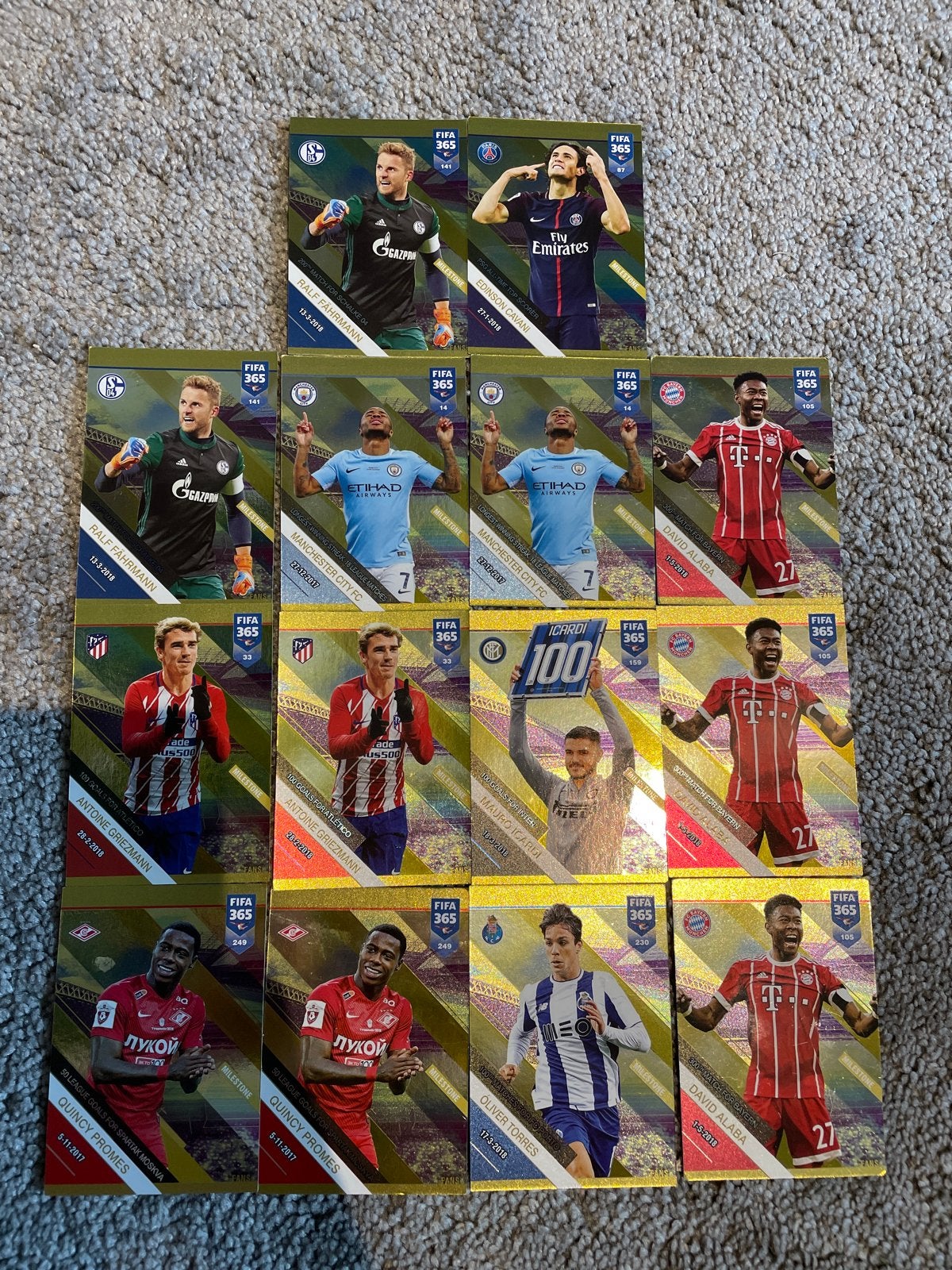 Panini Adrenalyn FIFA 365 voetbalplaatjes - Goede staat, Ophalen of Verzenden, Zo goed als nieuw, Buitenlandse clubs, Spelerskaart