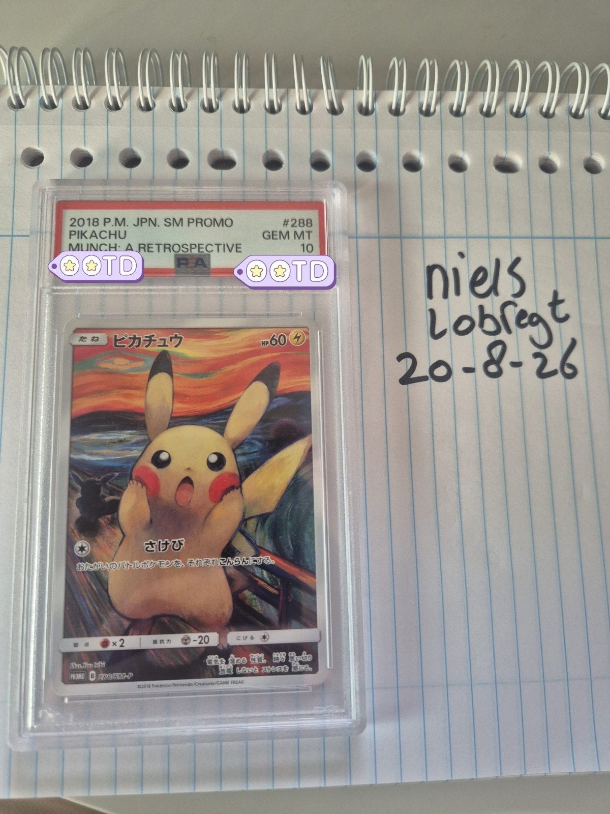 pokemon pikachu munch psa 10, Ophalen of Verzenden, Nieuw, Losse kaart, Foil