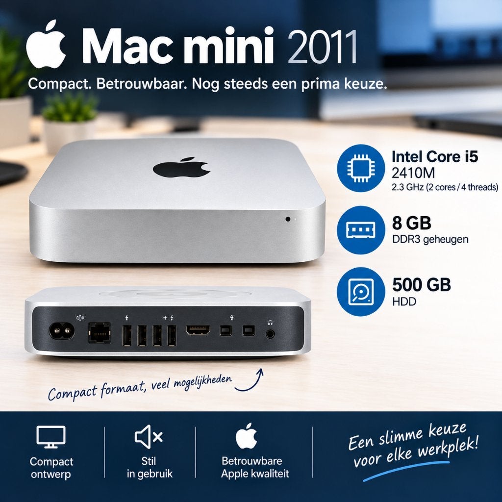 Mac Mini Mid 2011, Computers en Software, Ophalen, 2 tot 3 Ghz, 512 GB, Zo goed als nieuw