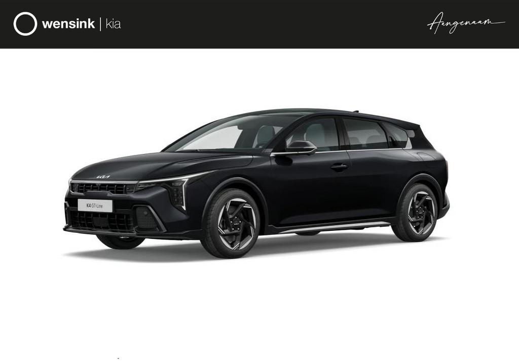 Kia K4 1.0 T-GDi MHEV GT-Line Launch Edition | Full LED-kopl, Auto's, Kia, Stof, Automatische klimaatregeling, 116 pk, Zwart