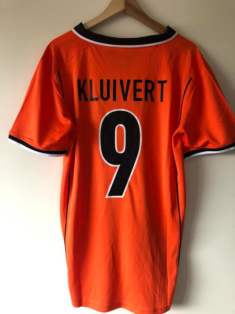 Kluivert Nederlands elftal retro voetbalshirt maat L, Sport en Fitness, Voetbal, Ophalen of Verzenden, Zo goed als nieuw, Shirt