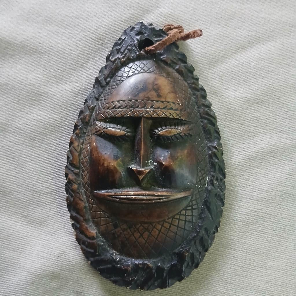 Afrikaans stenen masker, wanddecoratie, Ophalen of Verzenden