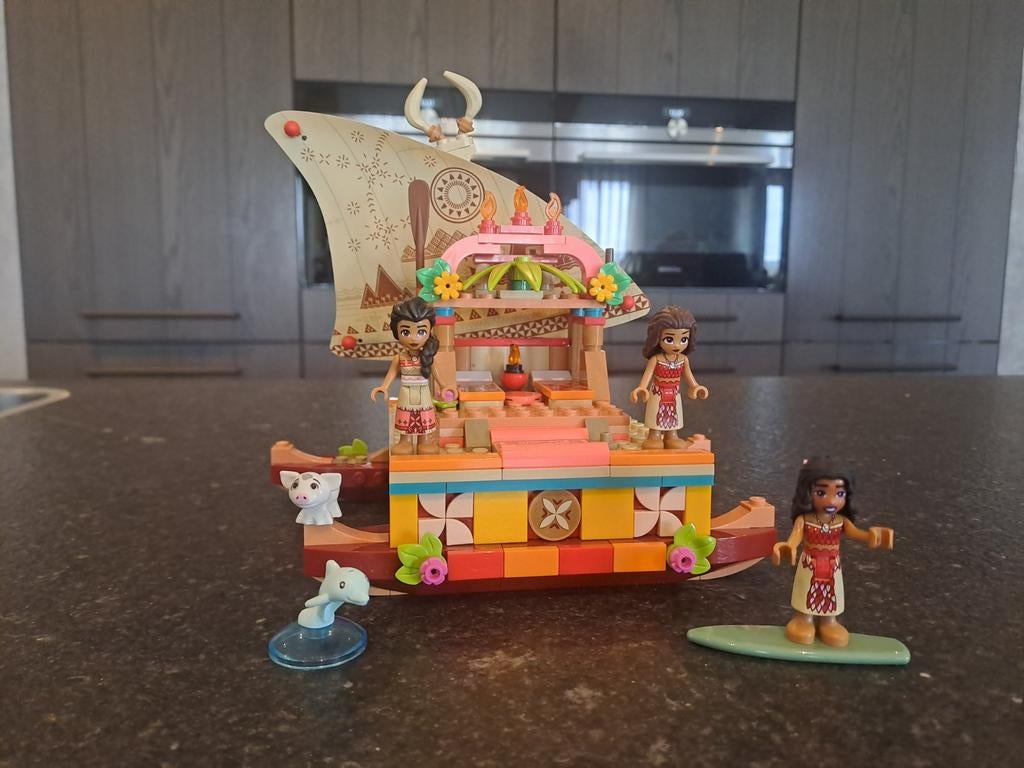 Lego Disney Vaiana set 43210 - Compleet, Ophalen of Verzenden, Zo goed als nieuw, Complete set, Lego