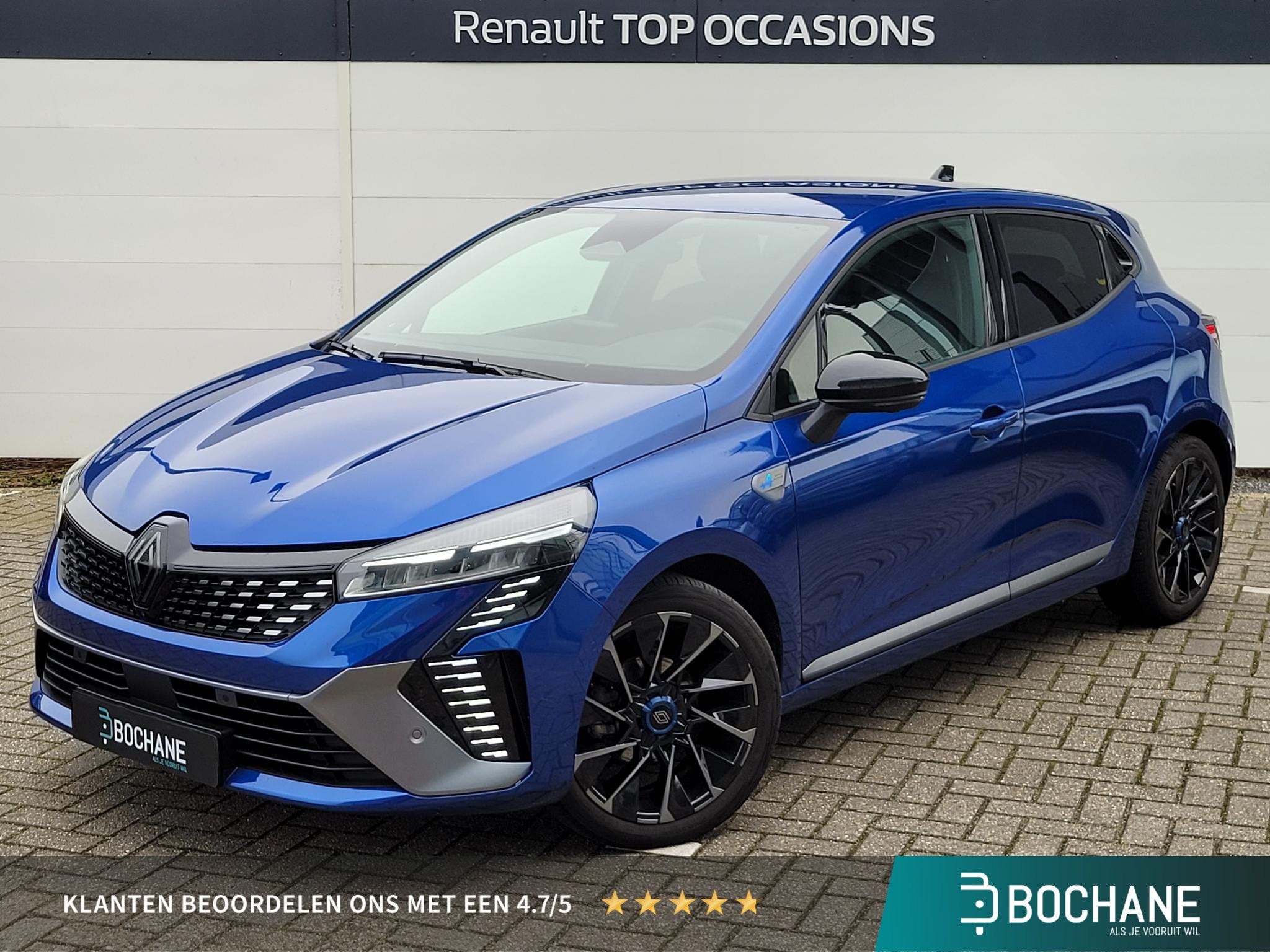 Renault Clio 1.0 TCe 90 GPF esprit Alpine | Bose Audio | 360, Gebruikt, Met garantie (alle), Blauw, Leder en Stof