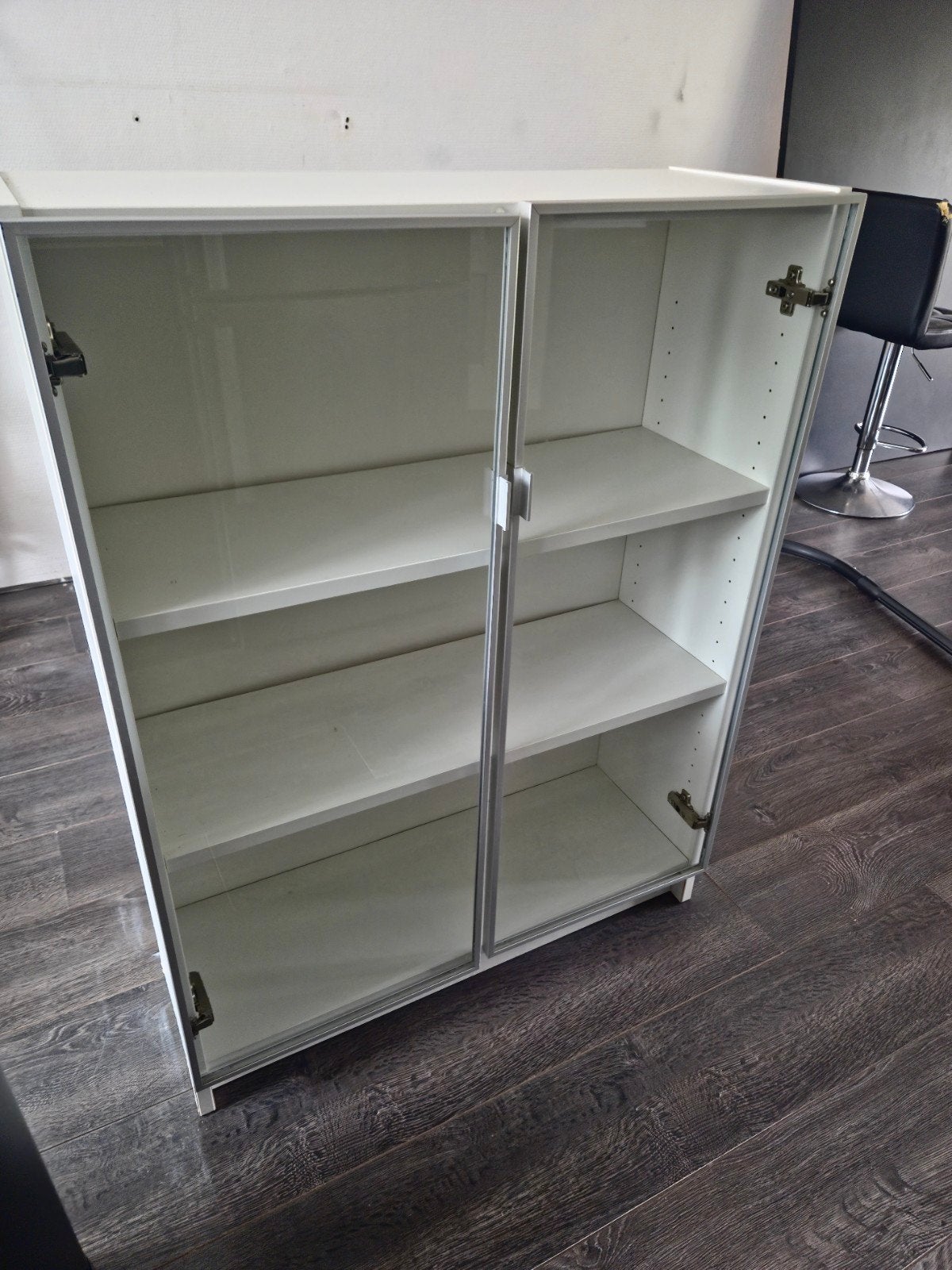 witte billy kast met glazen deuren, Ophalen of Verzenden, 25 tot 50 cm, 50 tot 100 cm