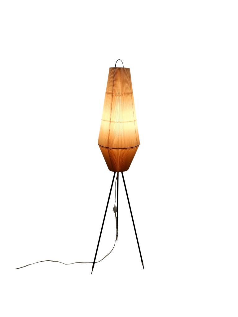 Jaren 60 vloerlamp, driepoot., Ophalen, Gebruikt, Overige materialen, Vintage