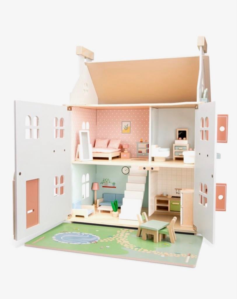 Woet Poppenhuis met Meubels - Compleet en Speelklaar, Kinderen en Baby's, Speelgoed | Poppenhuizen, Poppenhuis, Info@newclassictoys.com
