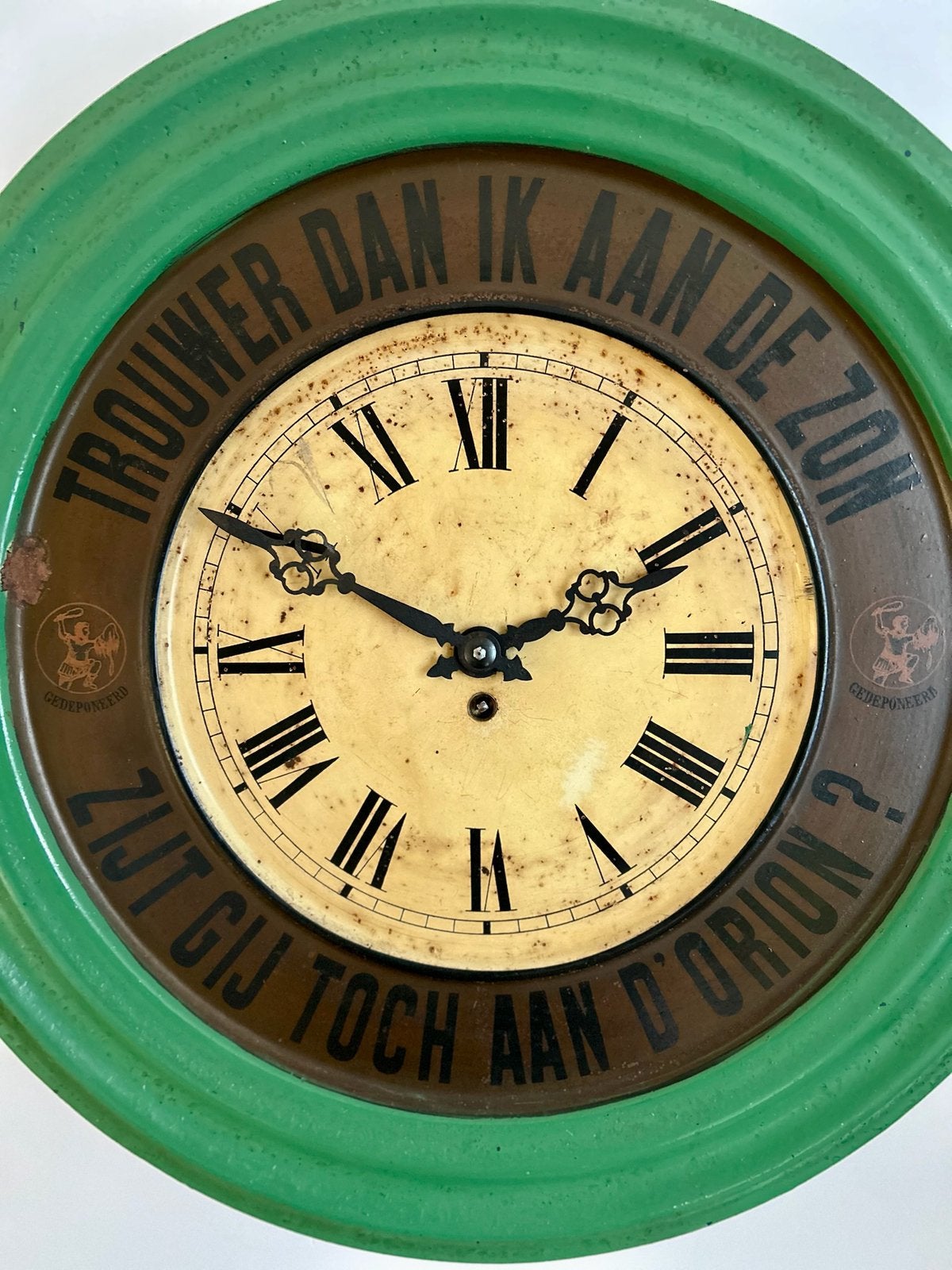 Industriële reclame klok, Oliefabriek Orion Zaandam ca 1925, Ophalen, -, Vintage, -