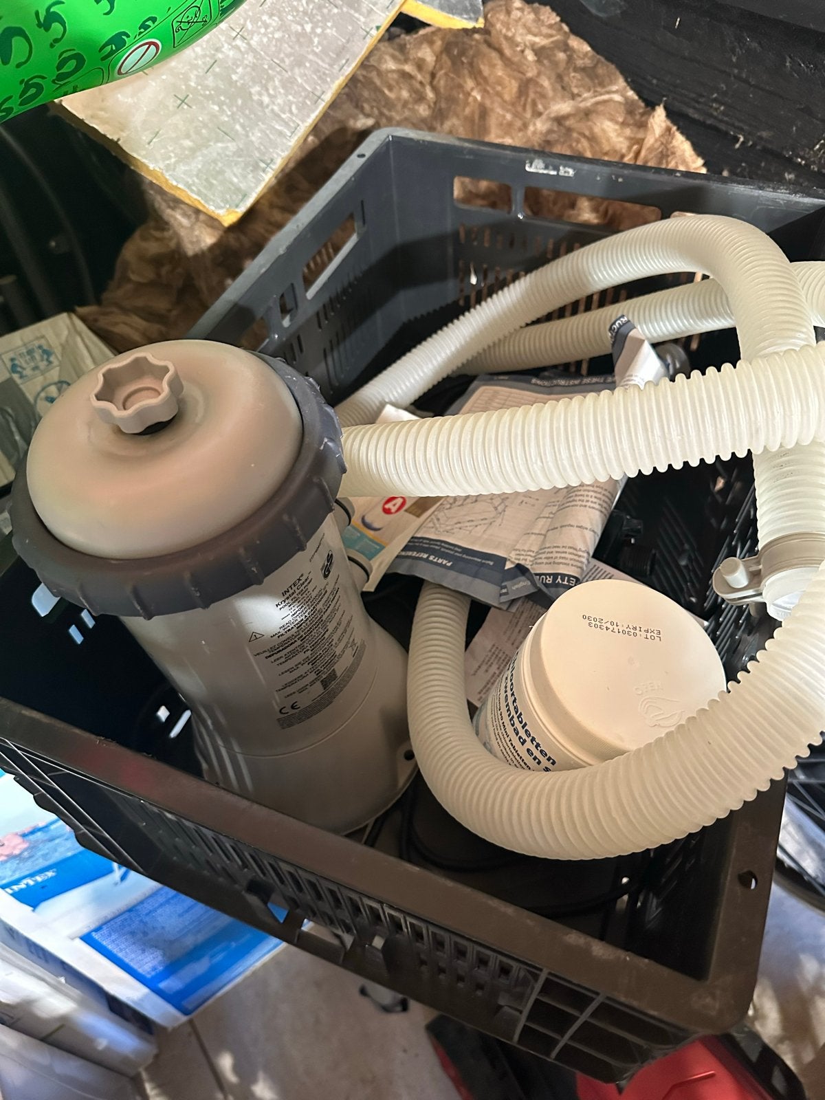 Intex Krystal Clear 604G Zwembad Filterpomp, Ophalen of Verzenden, Gebruikt, Zwembadpomp