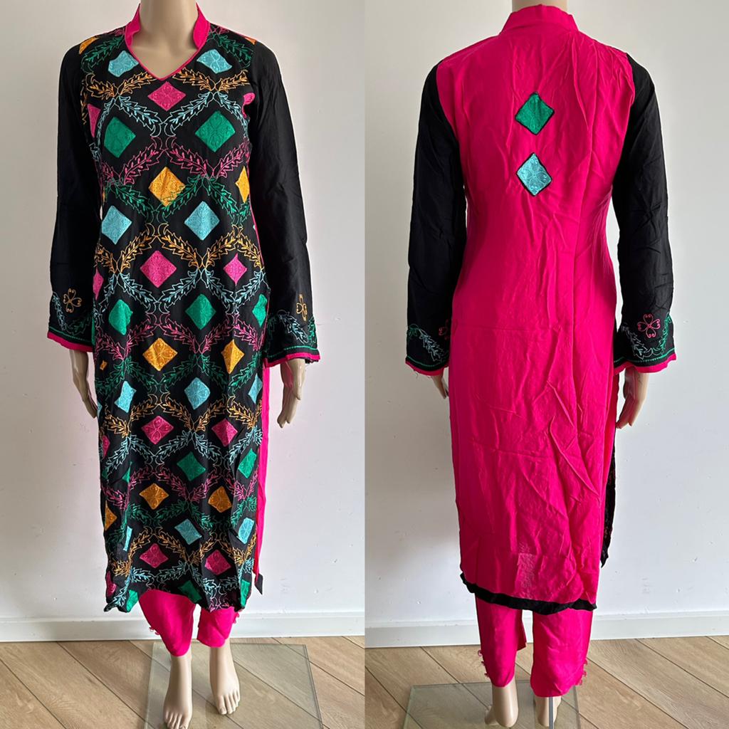 Salwar kameez anarkali churidar saree lengha jurk roze S, Ophalen of Verzenden, Zo goed als nieuw, Roze, Maat 36 (S)