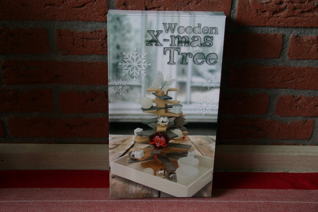 Houten Kerstboompje 34 cm hoog. Nieuw !!, Diversen, Kerst, Ophalen of Verzenden, Nieuw