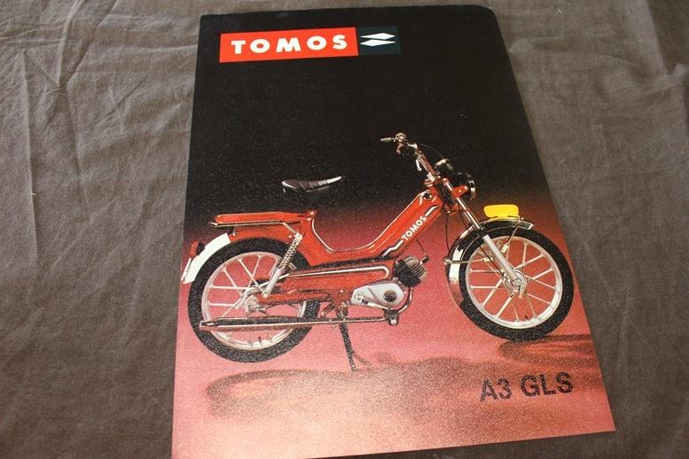 Tomos A3 GLS bromfiets verkoop folder, Ophalen of Verzenden, Zo goed als nieuw