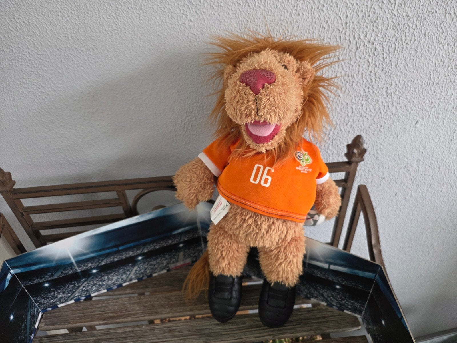 WK 2006 Duitsland Leeuw Mascotte Oranje Shirt, Ophalen, Gebruikt, Overige typen