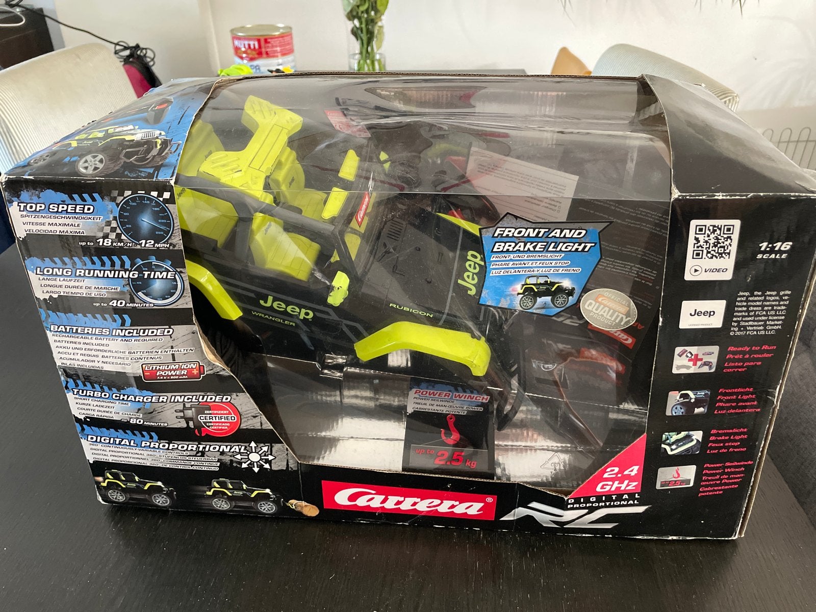 Carrera RC Jeep Wrangler (defect) - voor onderdelen/handige, Ophalen, Gebruikt, Afstandsbediening