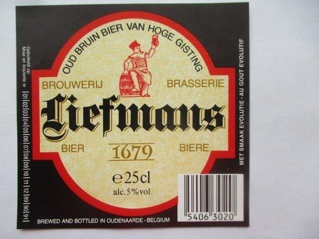 bieretiket Belgie 10-7 (F8) liefmans, Ophalen of Verzenden, Gebruikt, Overige typen, Overige merken