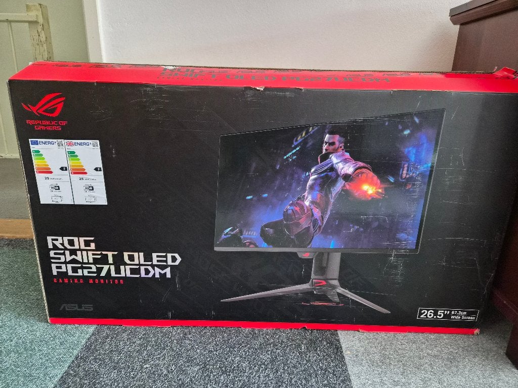 ASUS PG27UCDM OLED Monitor, Computers en Software, Monitoren, Gaming, Asus, In hoogte verstelbaar, Overige typen