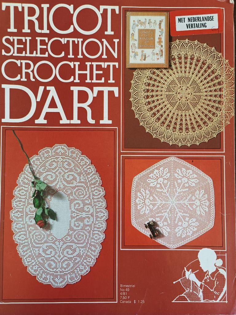 Tricot selection crochet d´art haken patronen, Ophalen of Verzenden, Zo goed als nieuw, Breien en Haken