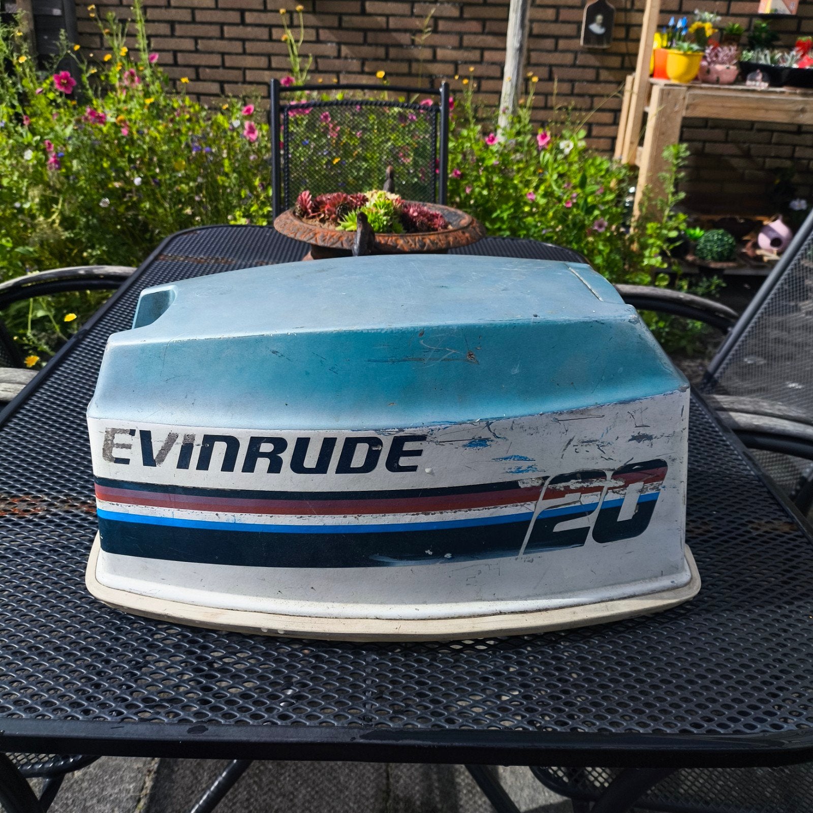 Evinrude Johnson 20 25 30 pk 2 takt buitenboordmotor kap, Watersport en Boten, Ophalen, Gebruikt, Motor en Techniek