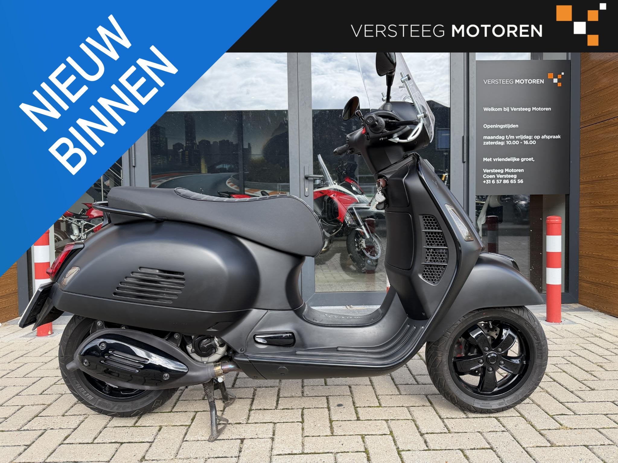 Vespa GTS 300 SuperTech HPE Notte # Full black, Motoren, Scooter, ABS, Piaggio Vespa B.V., Minervum 7272
4817 ZM  Breda, NL