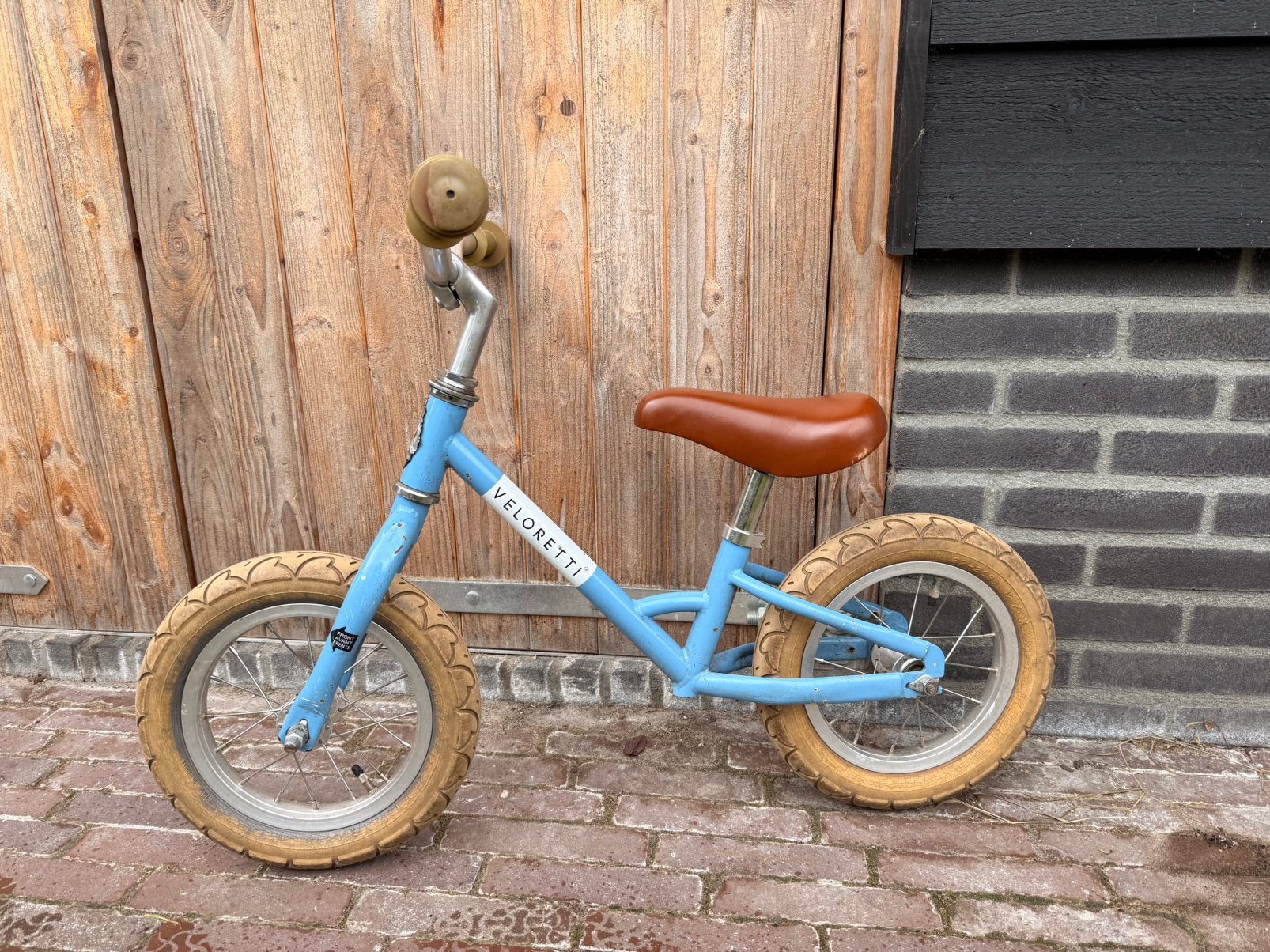 Veloretti loopfiets, Fietsen en Brommers, Fietsen | Kinderfietsjes, Ophalen, Gebruikt, Minder dan 16 inch, Zijwieltjes
